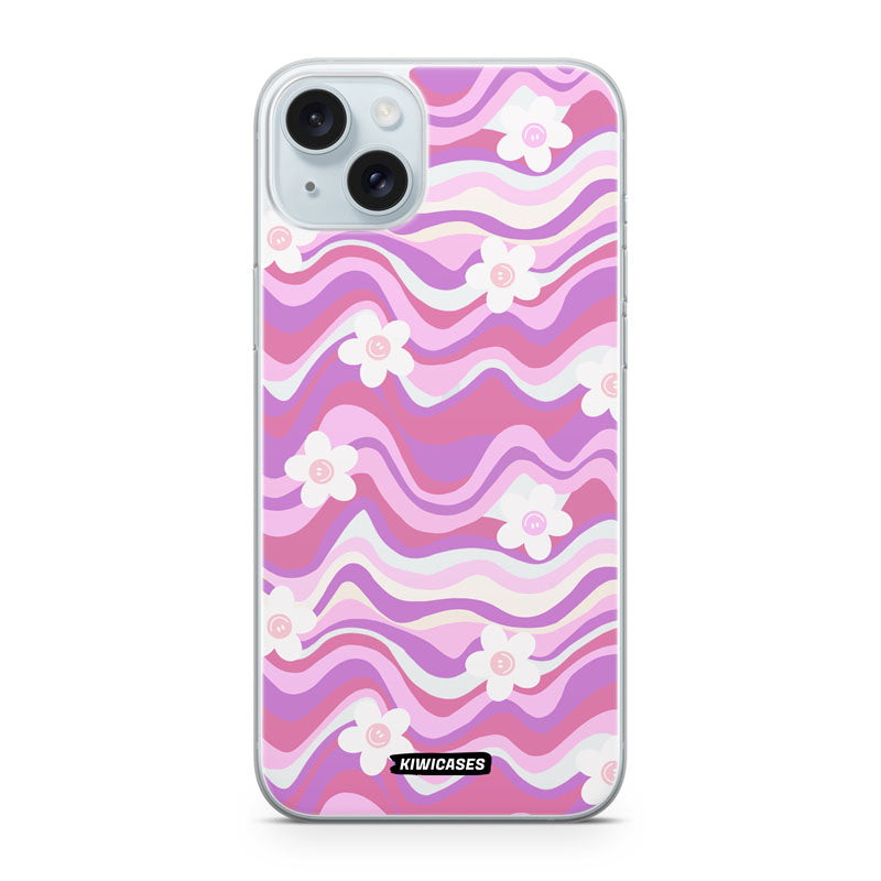 Purple Wavey Flowers