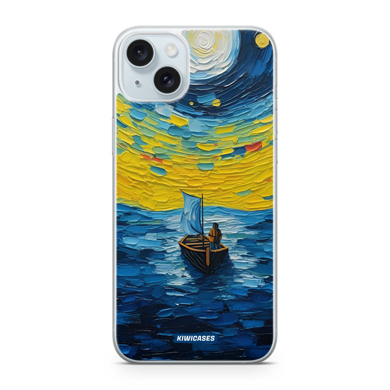 Painted Boat in the Moonlight