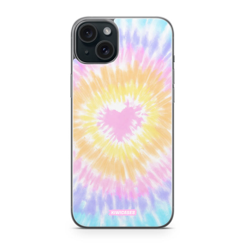 Tie Dye Hearts - iPhone 15 Plus