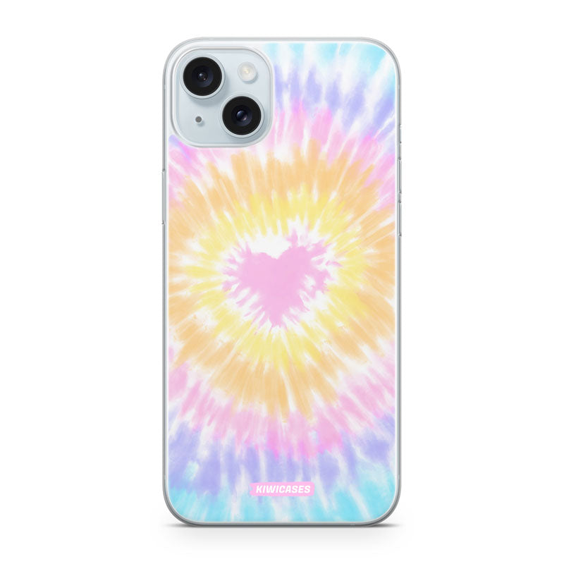 Tie Dye Hearts - iPhone 15 Plus
