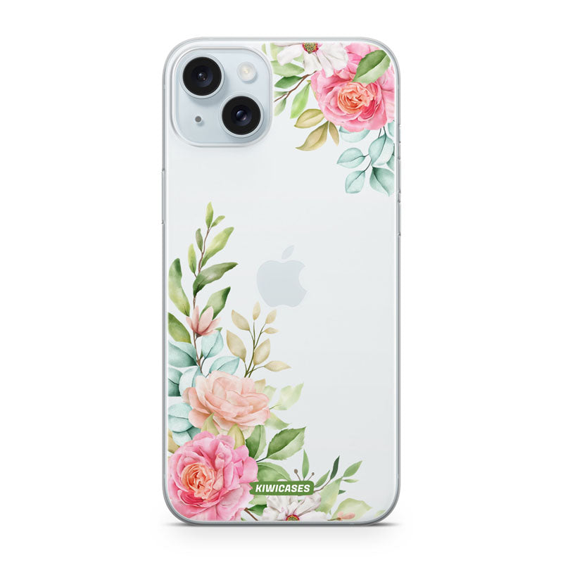 Pink Roses - iPhone 15 Plus