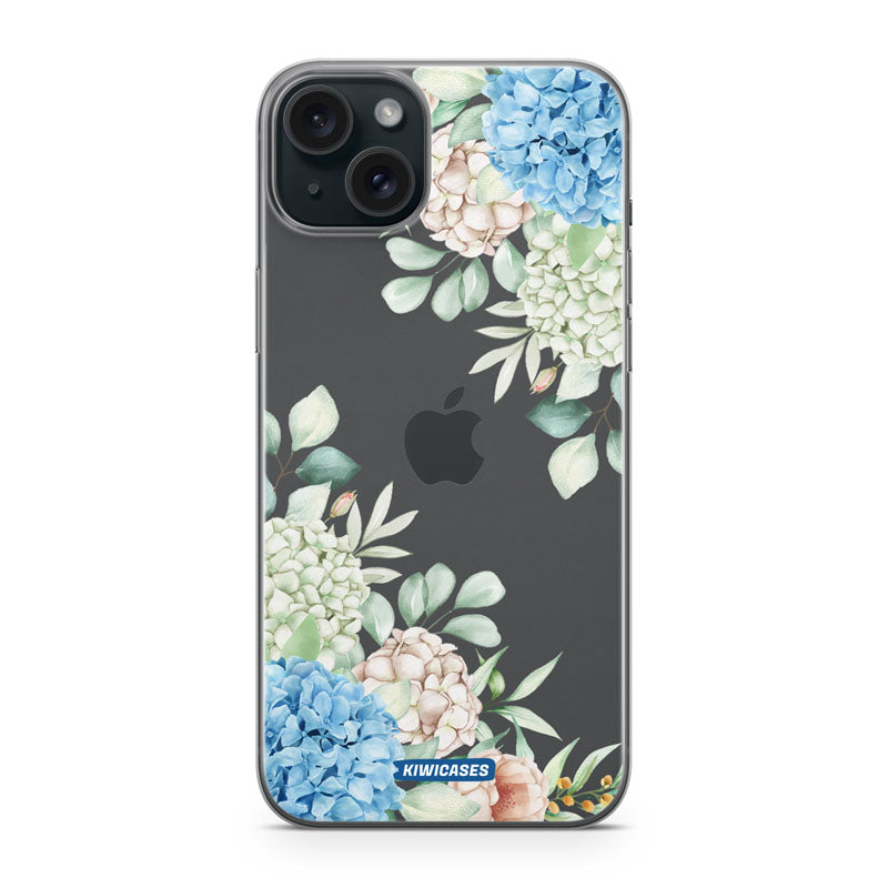 Blue Hydrangea - iPhone 15 Plus
