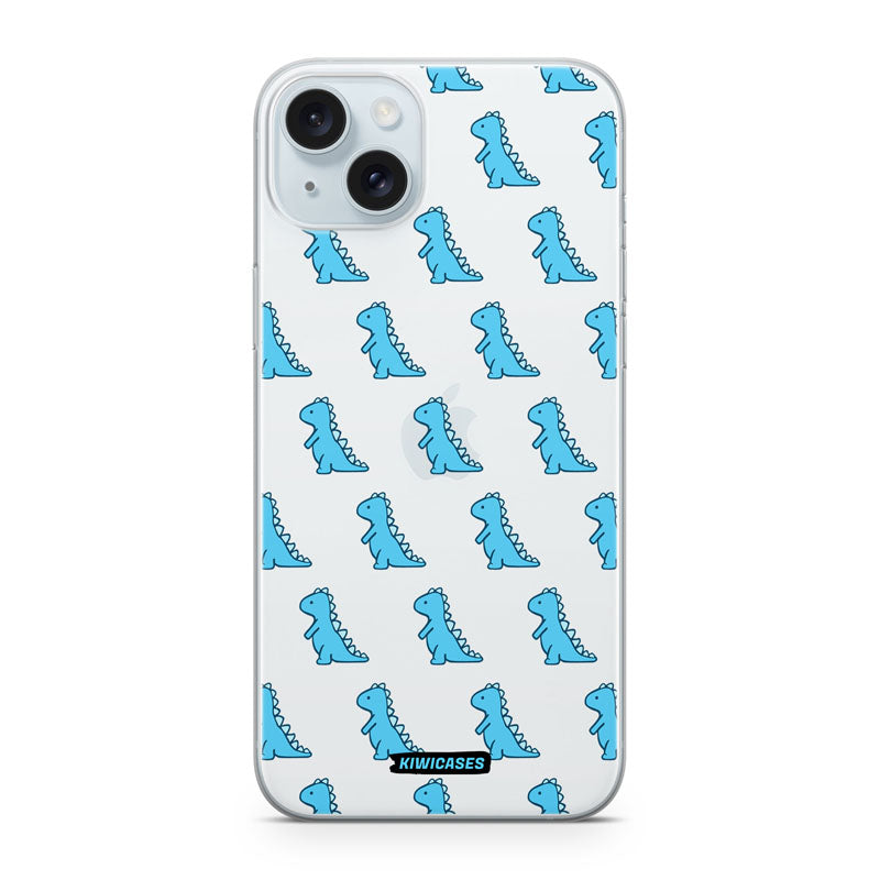 Blue Dinosaurs - iPhone 15 Plus