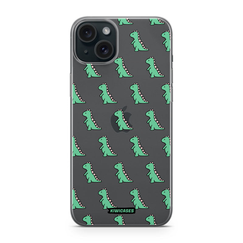 Green Dinosaurs - iPhone 15 Plus