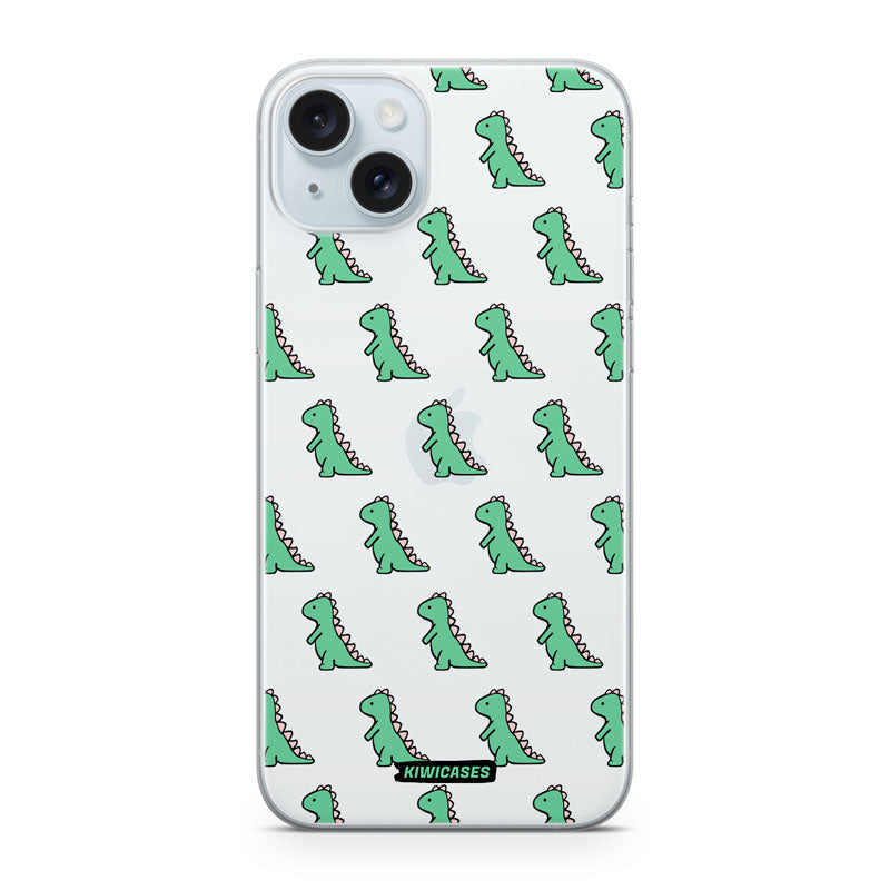 Green Dinosaurs - iPhone 15 Plus