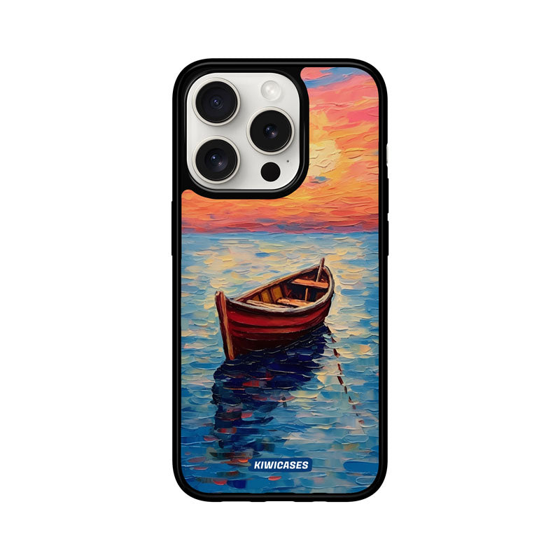 Painted Boat in the Ocean