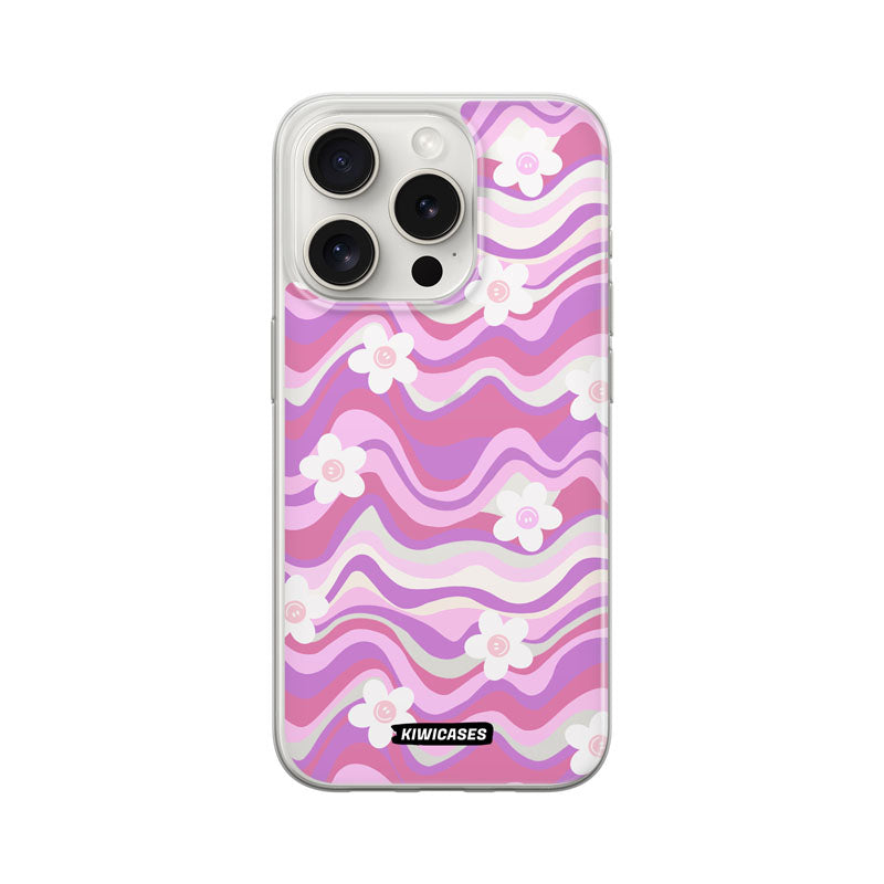 Purple Wavey Flowers