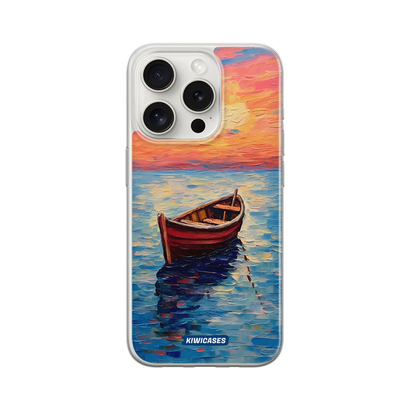 Painted Boat in the Ocean