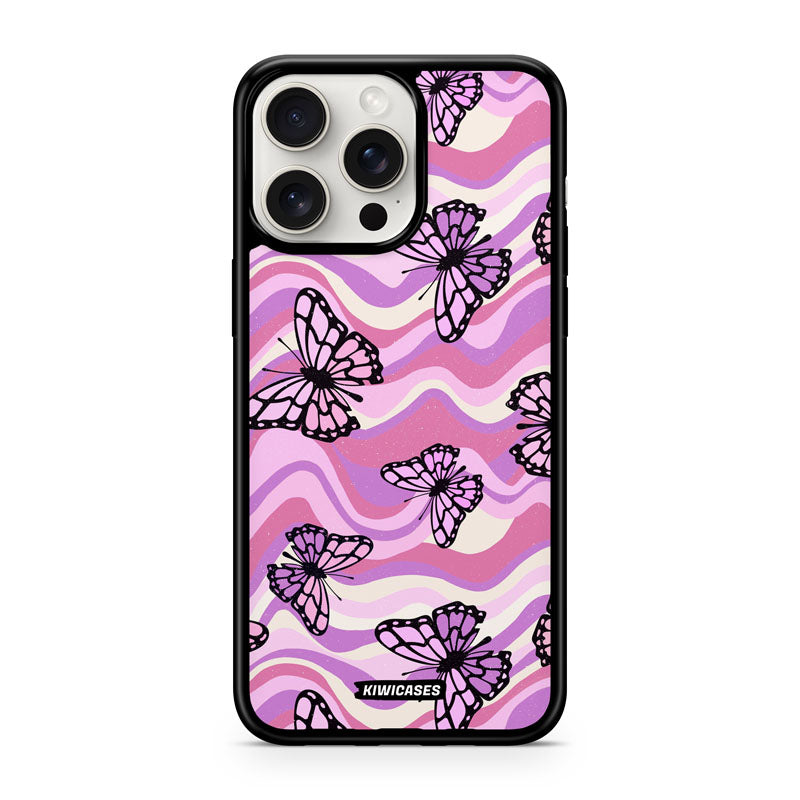 Wavey Purple Butterflies