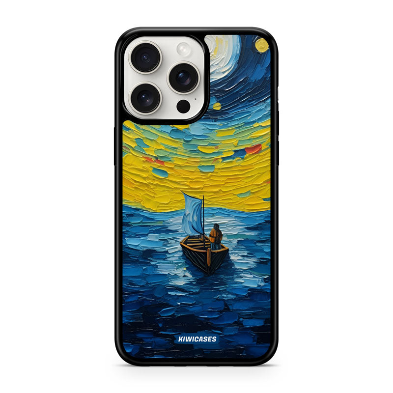 Painted Boat in the Moonlight