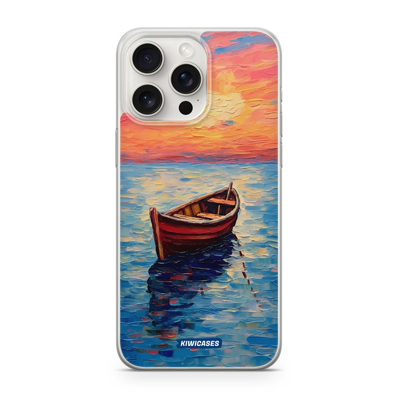 Painted Boat in the Ocean