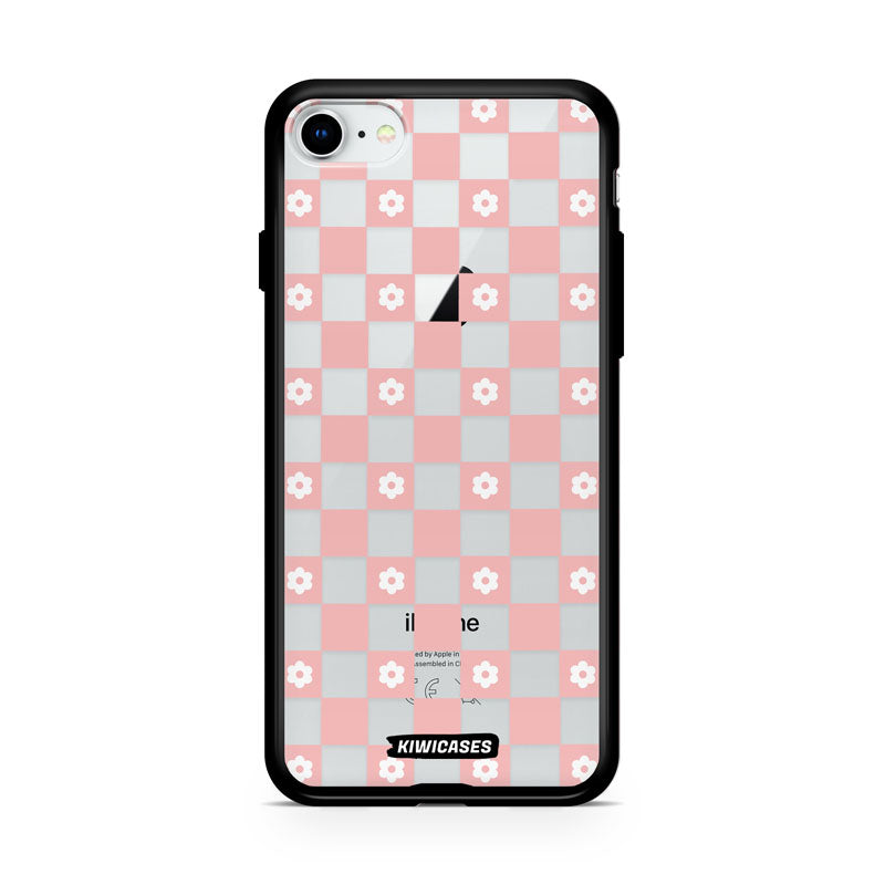 Pink Checkered Flowers