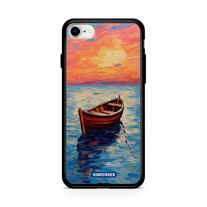 Painted Boat in the Ocean