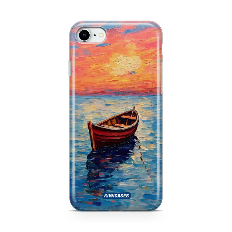 Painted Boat in the Ocean