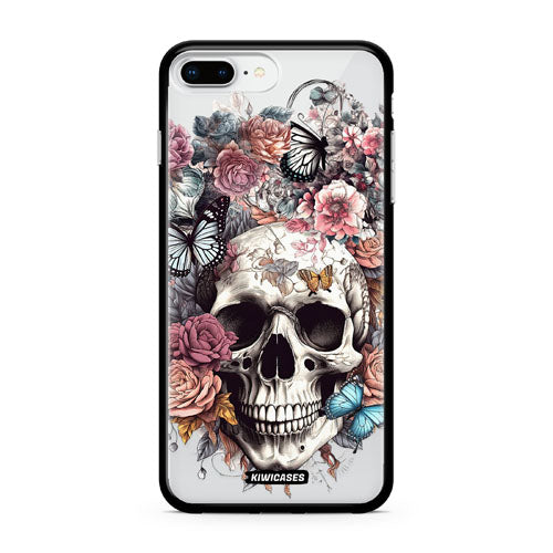 Dusty Floral Skull