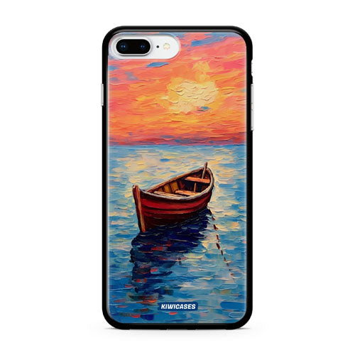 Painted Boat in the Ocean