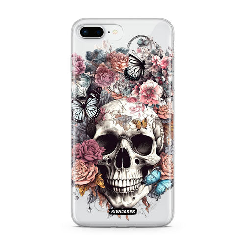 Dusty Floral Skull