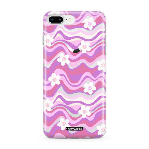 Purple Wavey Flowers