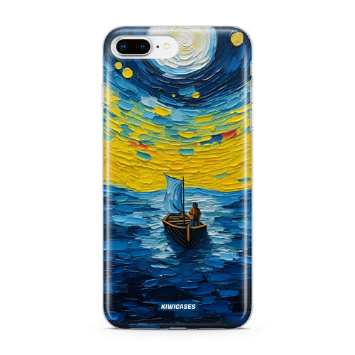 Painted Boat in the Moonlight