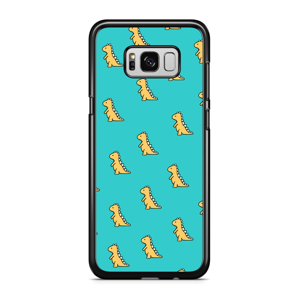 Aqua Dinosaur Phone Case - Galaxy S8 - Phone Case