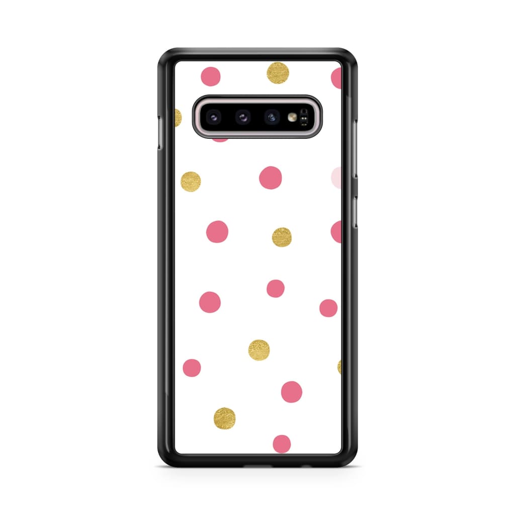 Blond Polka Phone Case - Galaxy S10 - Phone Case