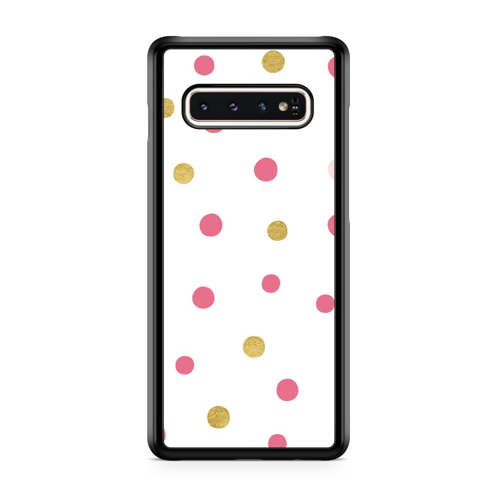 Blond Polka Phone Case - Galaxy S10 Plus - Phone Case