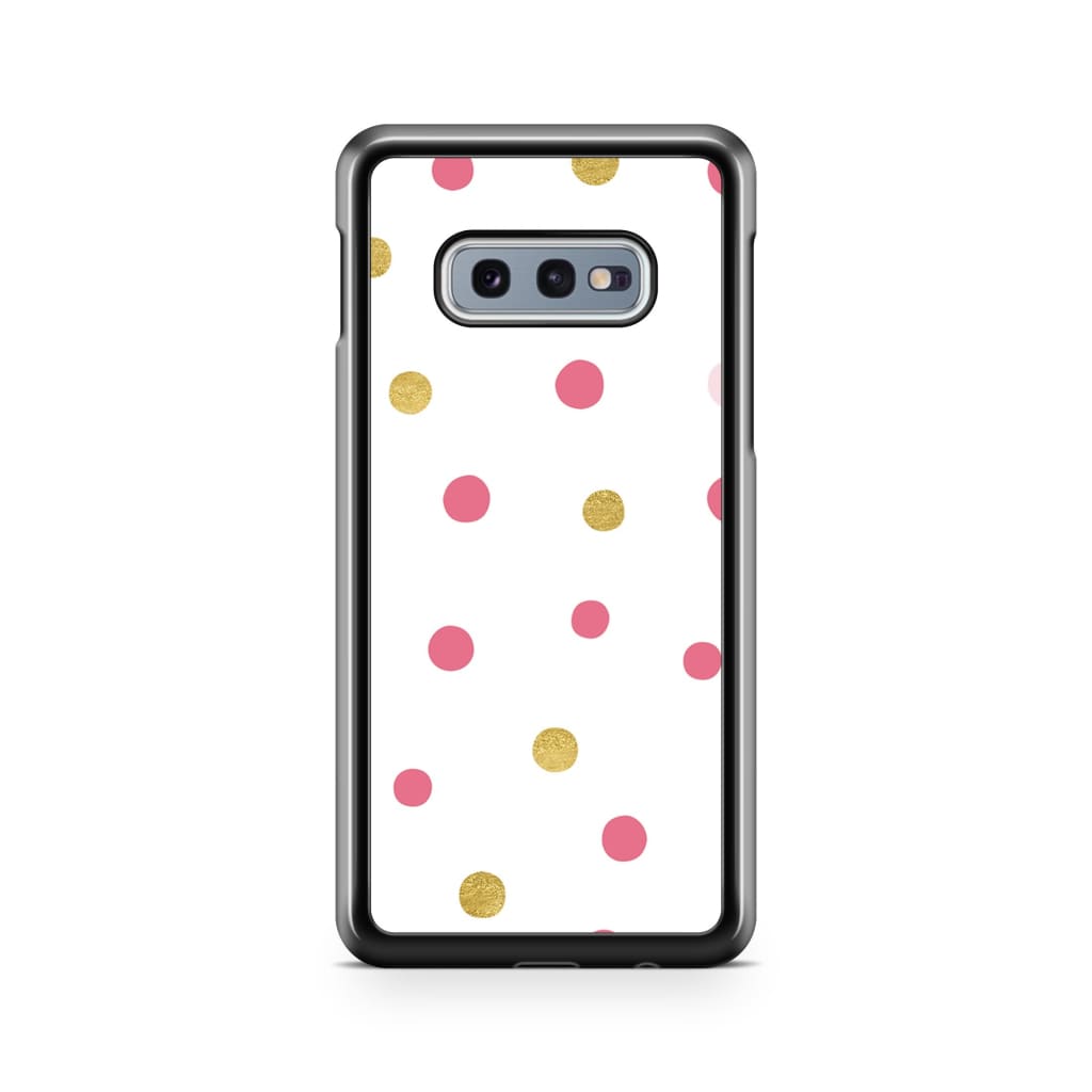 Blond Polka Phone Case - Galaxy S10e - Phone Case