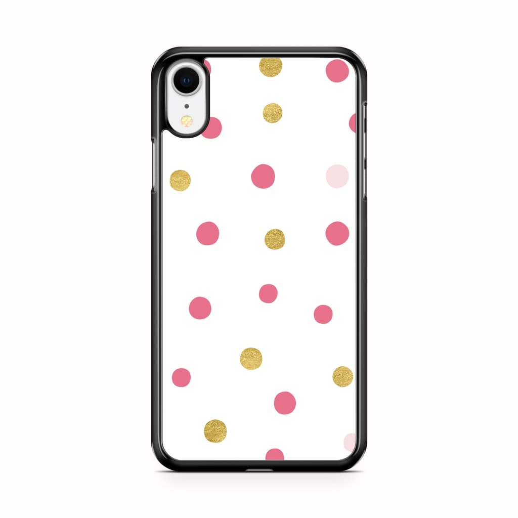 Blond Polka Phone Case - iPhone XR - Phone Case