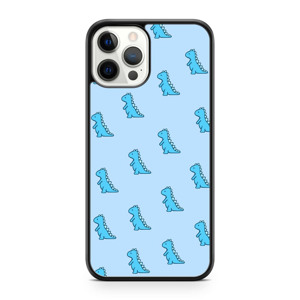 Blue Dinosaur Phone Case - iPhone 12 Pro Max - Phone Case