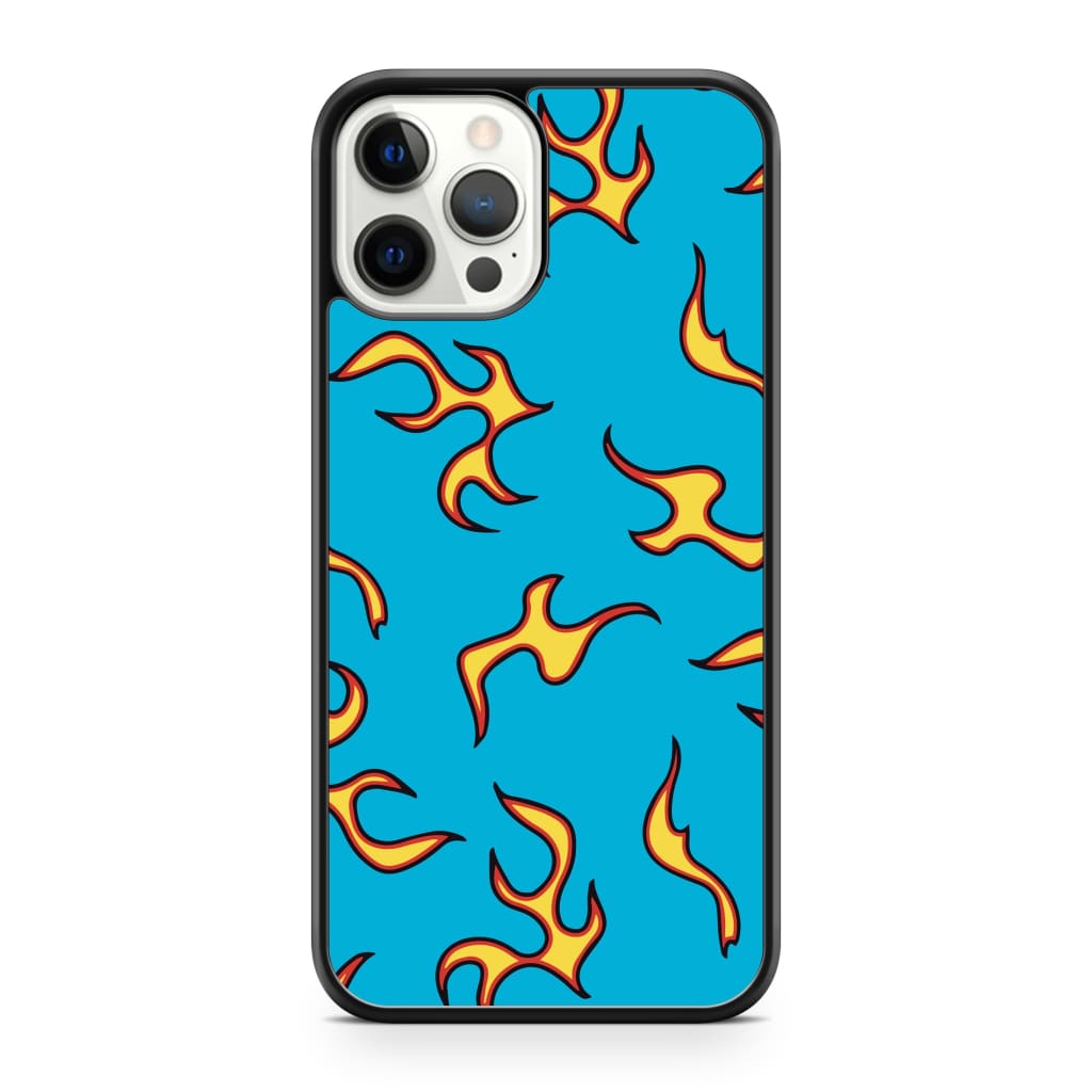 Blue Flames Phone Case - iPhone 12 Pro Max - Phone Case