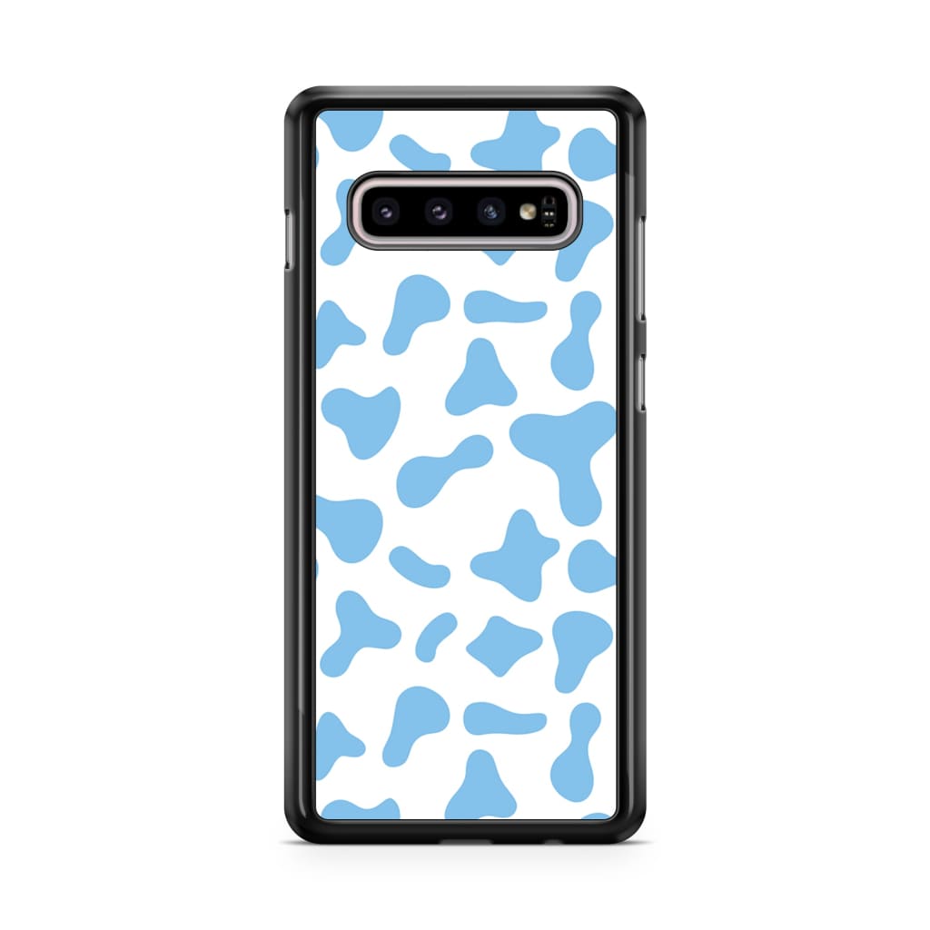 Blue Moo Cow Phone Case - Galaxy S10 - Phone Case