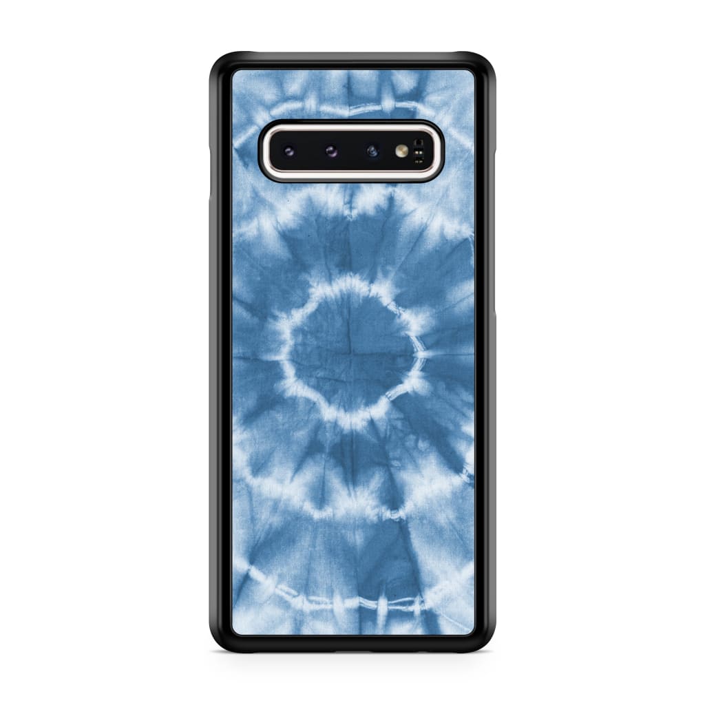 Blue Tie Dye Phone Case - Galaxy S10 Plus - Phone Case