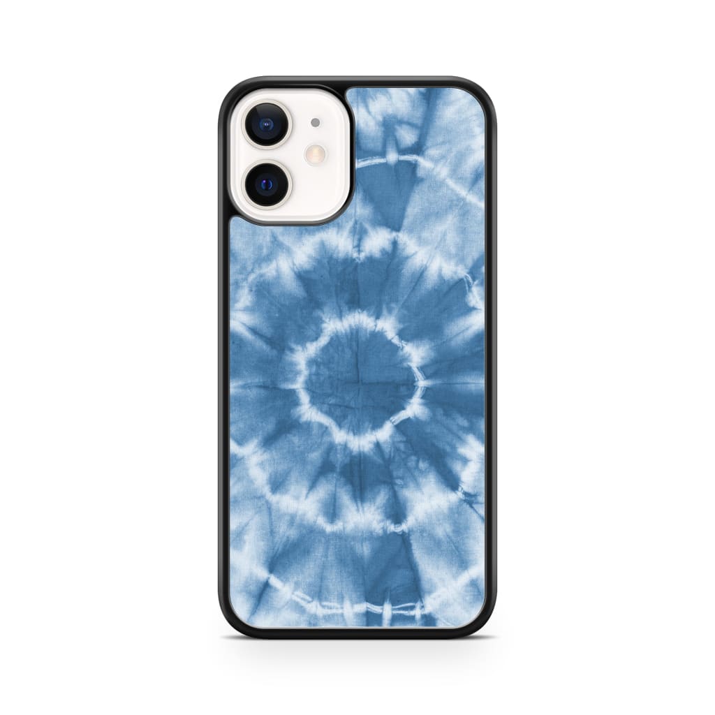 Blue Tie Dye Phone Case - iPhone 12 Mini - Phone Case
