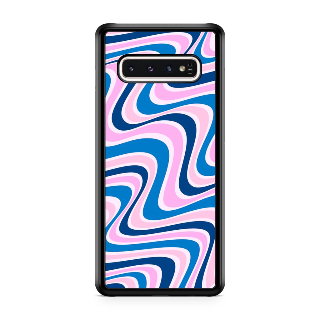 Candycane Retro Waves Phone Case - Galaxy S10 Plus - Phone