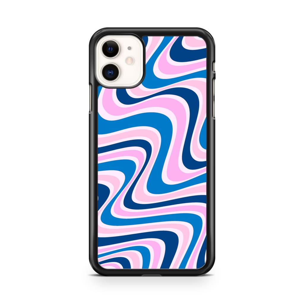 Candycane Retro Waves Phone Case - iPhone 11 - Phone Case