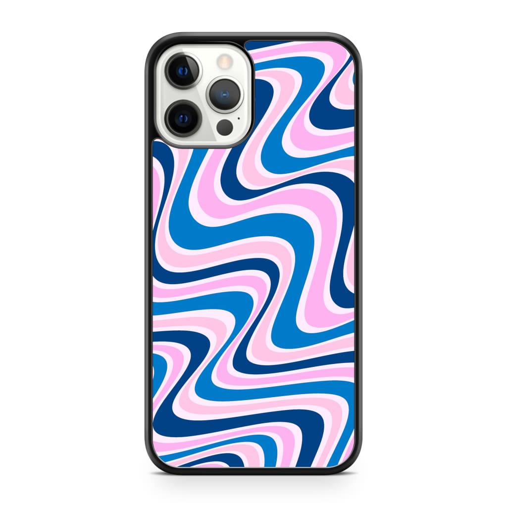 Candycane Retro Waves Phone Case - iPhone 12 Pro Max - Phone