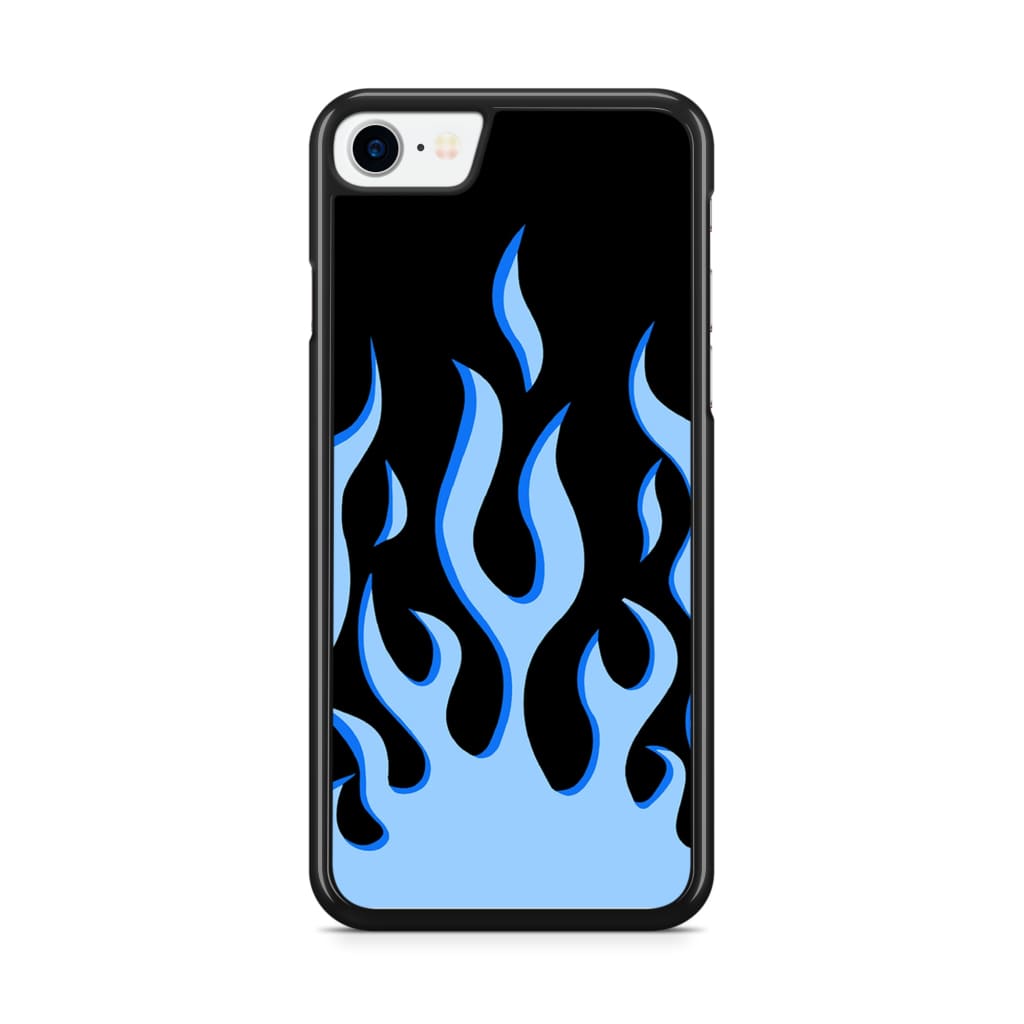 Electric Blue Flames Phone Case - iPhone SE/6/7/8 - Phone