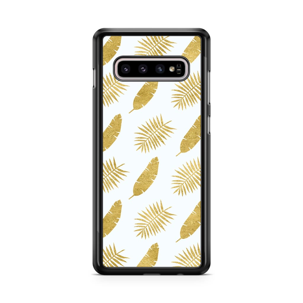 Gold Leaves Phone Case - Galaxy S10 - Phone Case