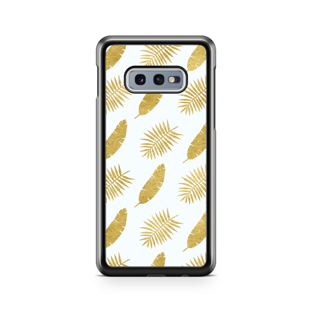 Gold Leaves Phone Case - Galaxy S10e - Phone Case