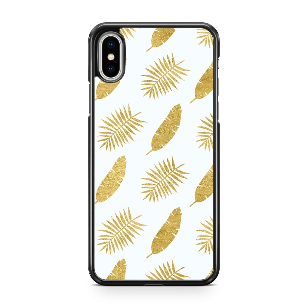 Gold Leaves Phone Case - iPhone XS Max - Phone Case