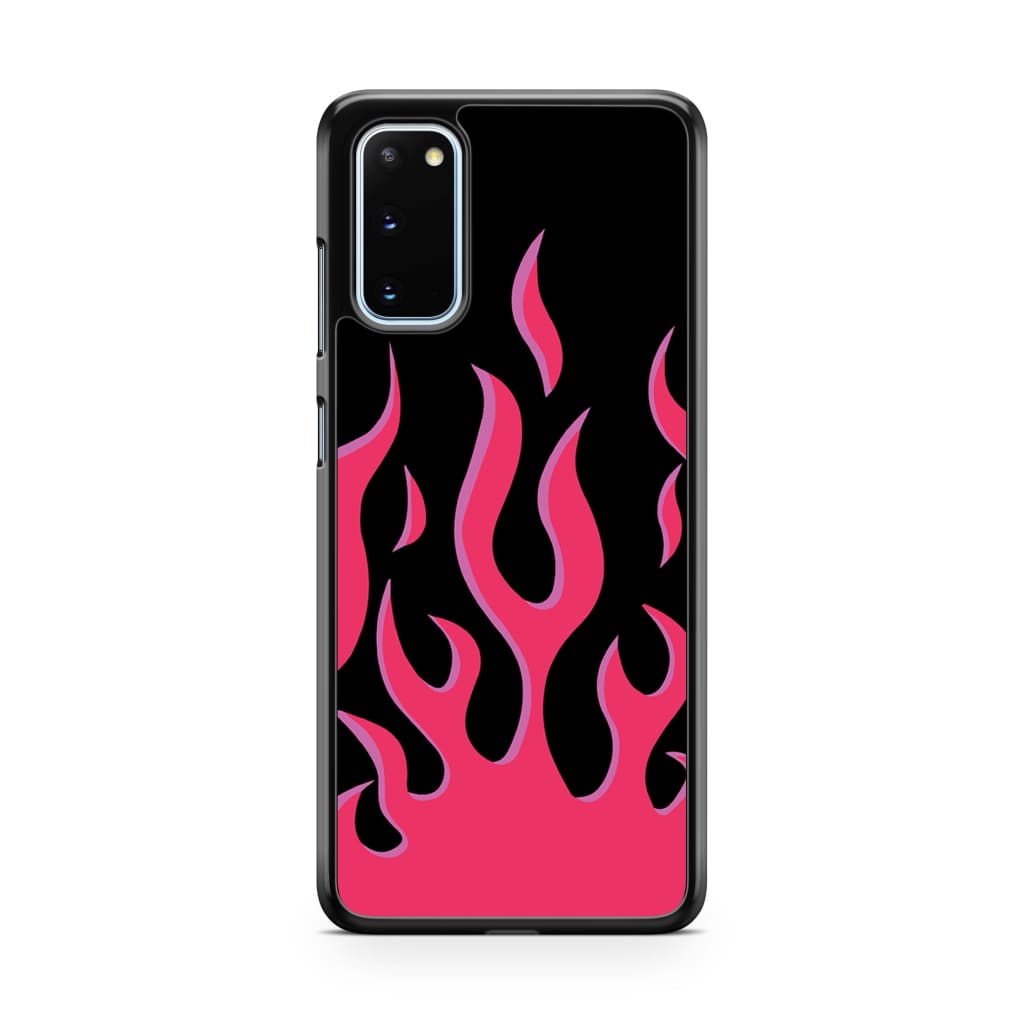 Hot Pink Flames Phone Case - Galaxy S20 - Phone Case