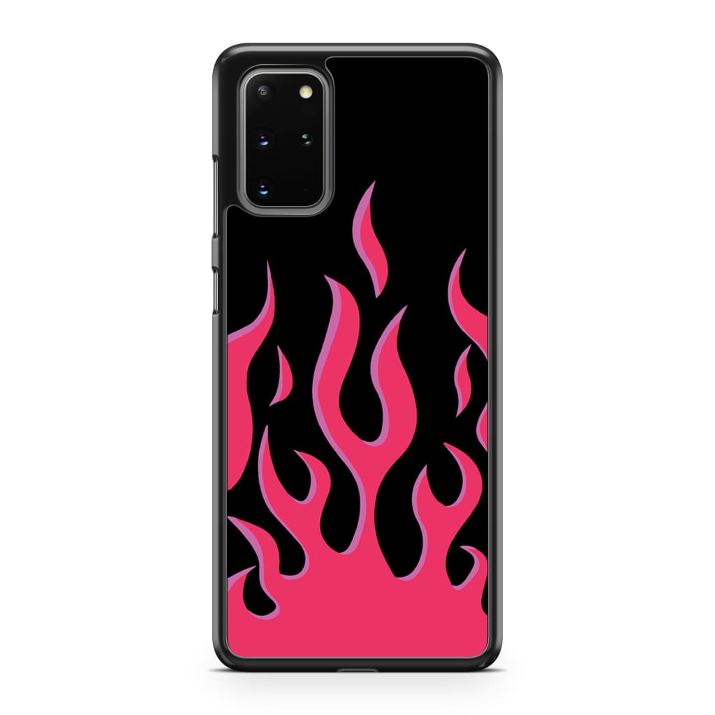 Hot Pink Flames Phone Case - Galaxy S20 Plus - Phone Case