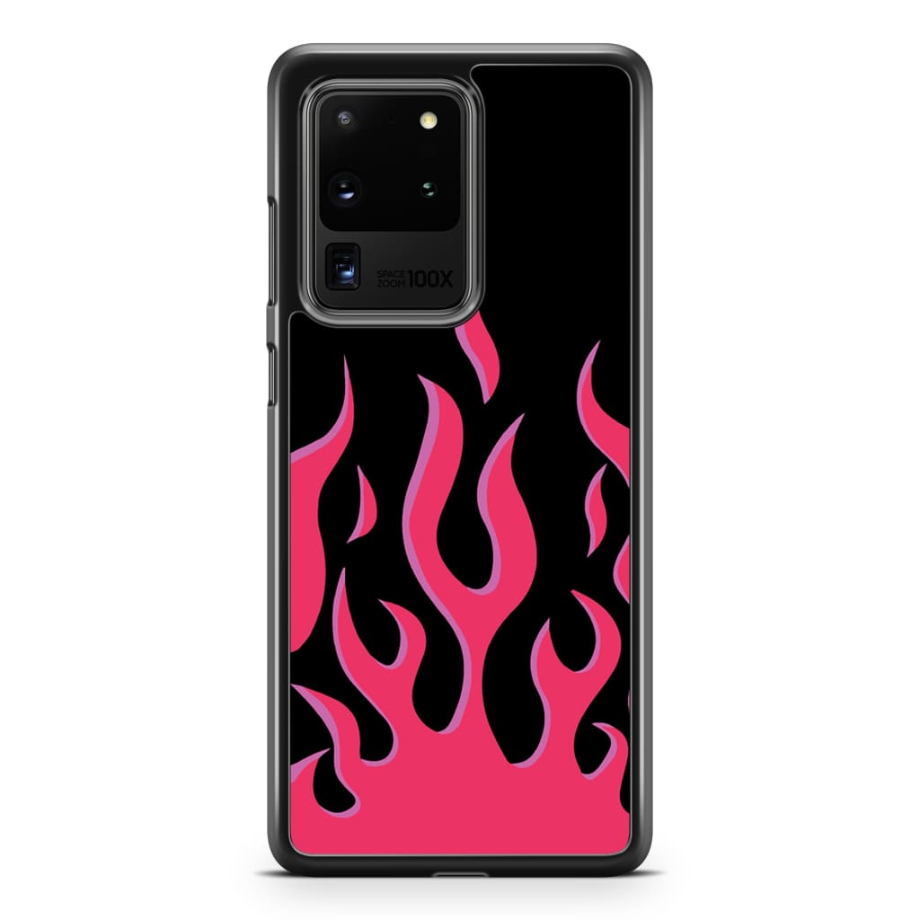 Hot Pink Flames Phone Case - Galaxy S20 Ultra - Phone Case