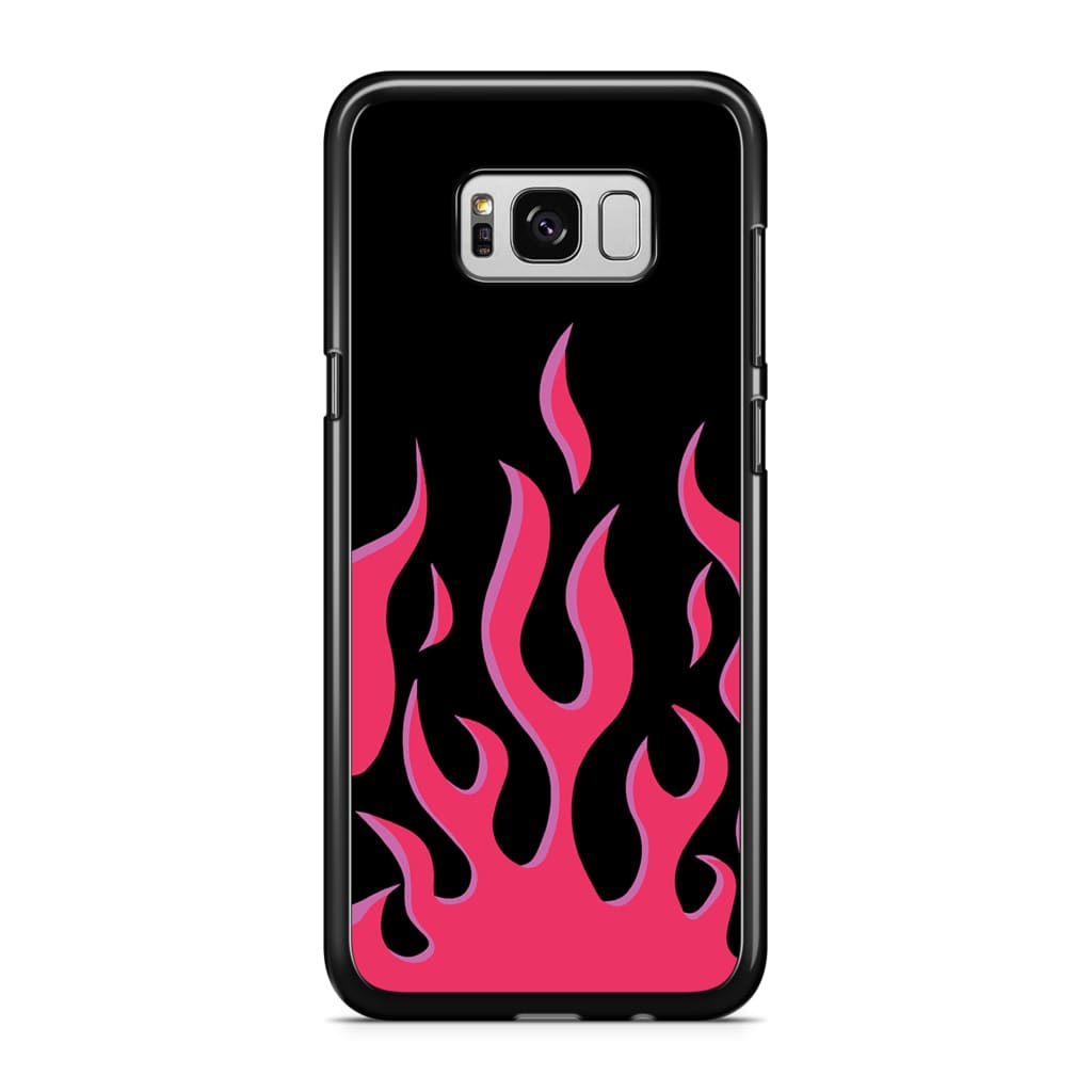 Hot Pink Flames Phone Case - Galaxy S8 Plus - Phone Case