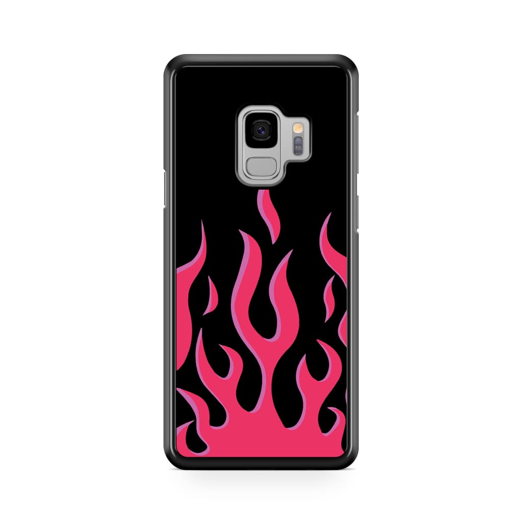 Hot Pink Flames Phone Case - Galaxy S9 - Phone Case