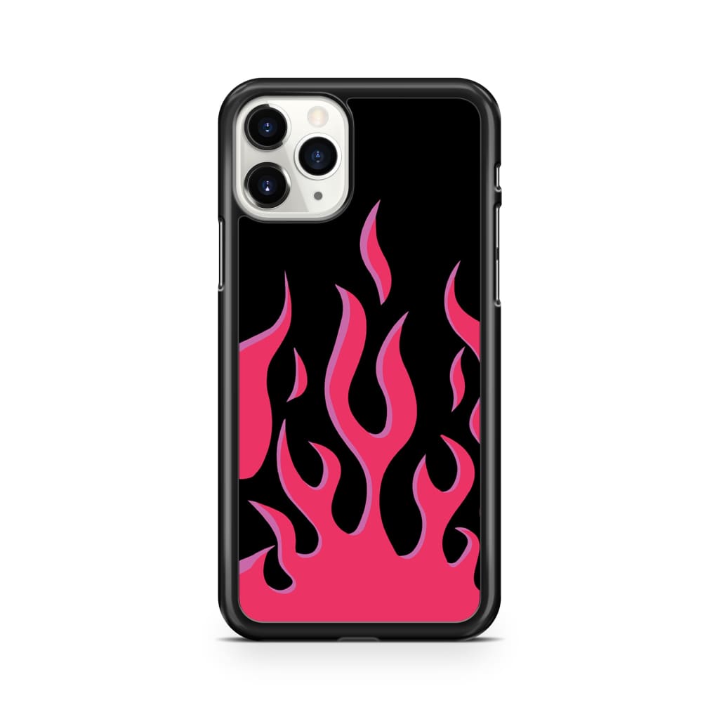Hot Pink Flames Phone Case - iPhone 11 Pro - Phone Case