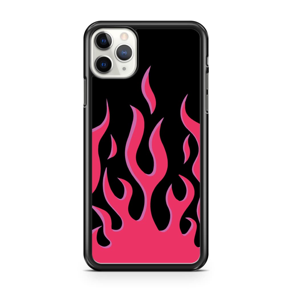 Hot Pink Flames Phone Case - iPhone 11 Pro Max - Phone Case