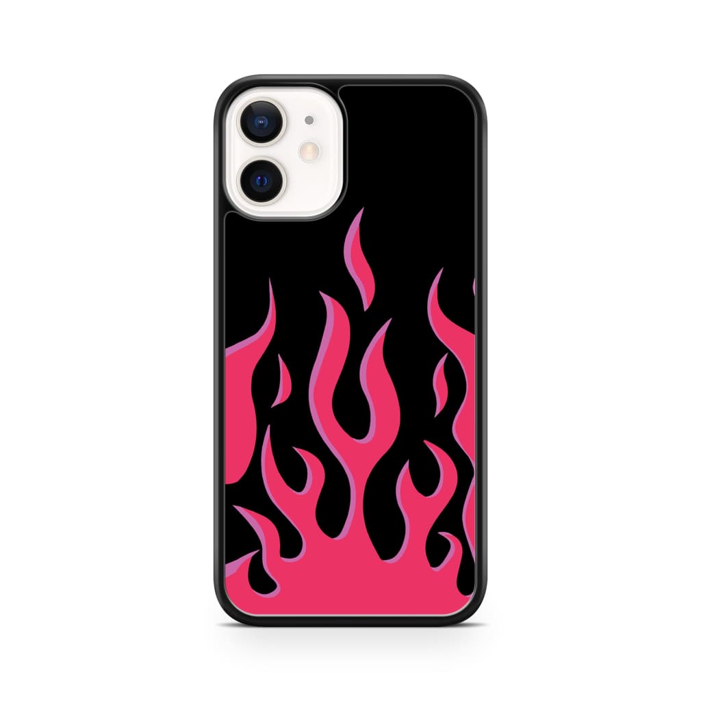 Hot Pink Flames Phone Case - iPhone 12 Mini - Phone Case