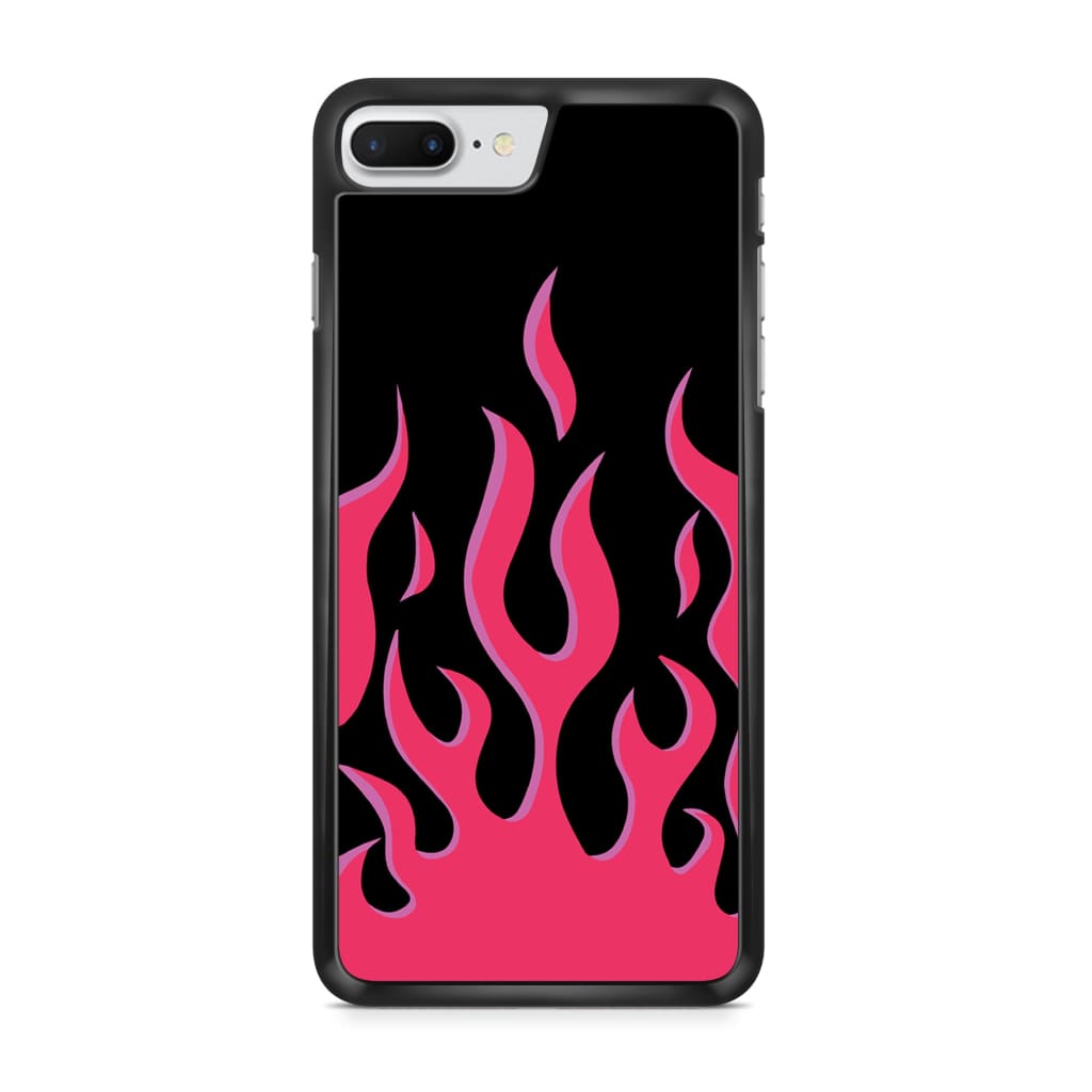 Hot Pink Flames Phone Case - iPhone 6/7/8 Plus - Phone Case