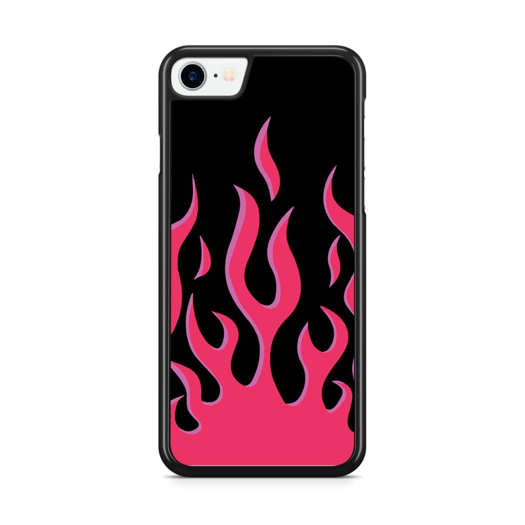 Hot Pink Flames Phone Case - iPhone SE/6/7/8 - Phone Case
